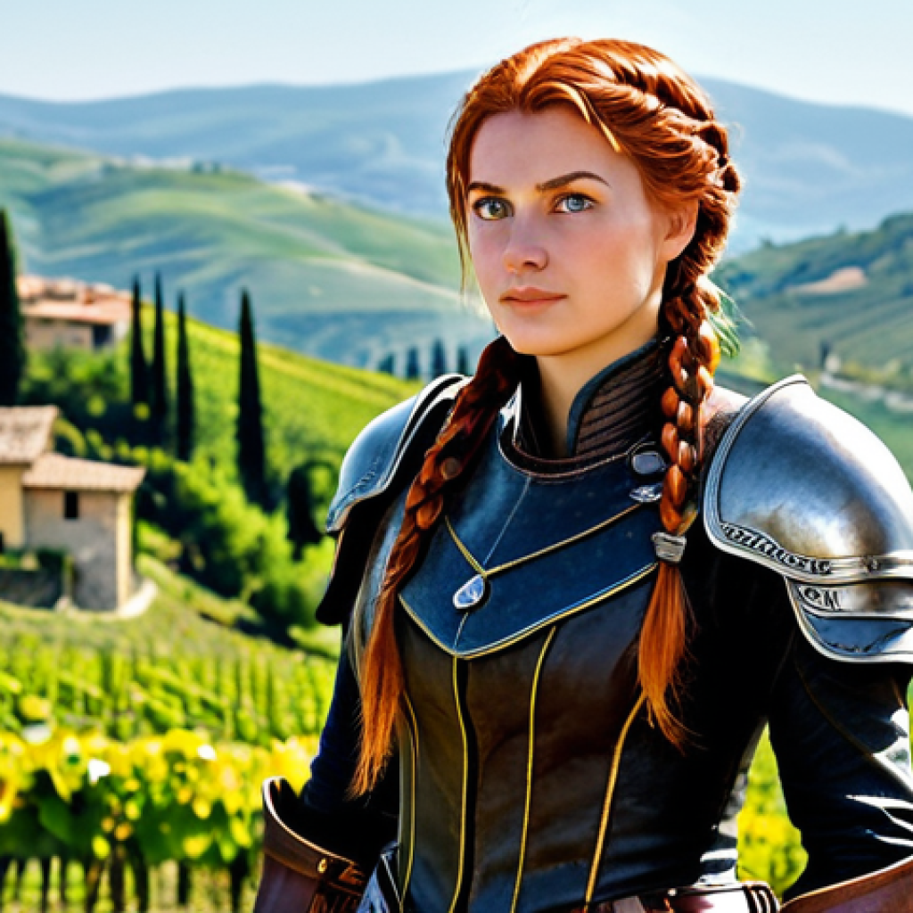 아키에이지 캐릭터 커스터마이징 팁 - The Adventurer**

Prompt: A confident female adventurer, fully clothed in practical leather armor wi...