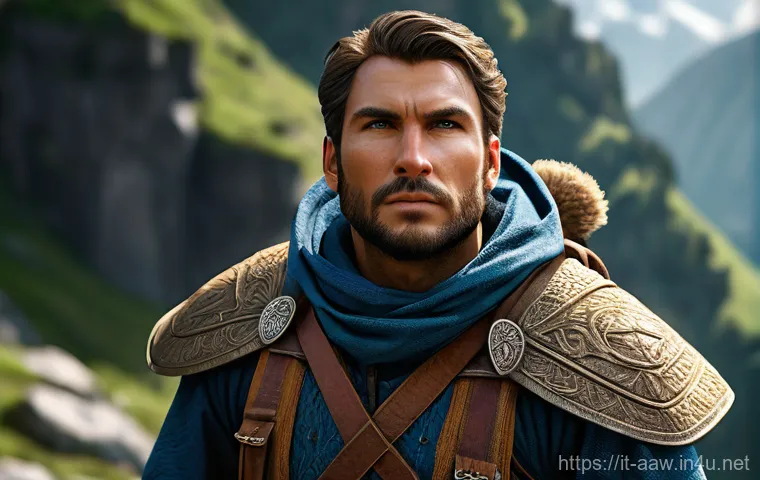 아키에이지 신규 아이템 트렌드 - All clothing is substantial and non-revealing."

**Prompt 3: Customized Hero in a Grand Landscape**
...