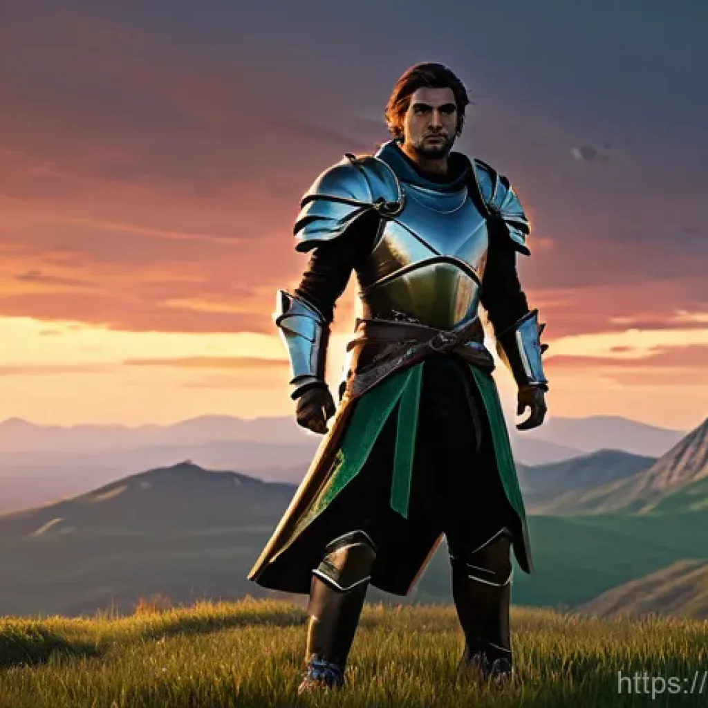 아키에이지 최적화 설정 방법 - **Prompt:** "A dynamic fantasy warrior, clad in light, practical, and stylish full-body armor (such ...