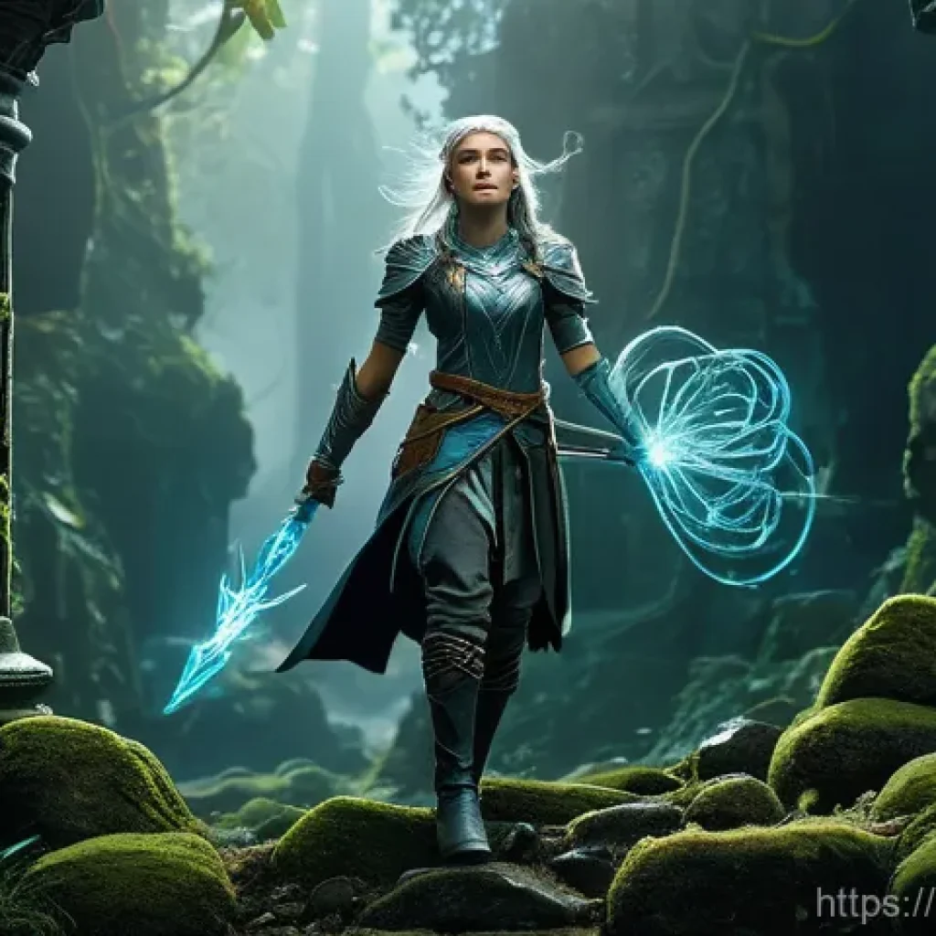 아키에이지 진영별 인기 클래스 - **Prompt 1: Heroic Female Adventurer in Ancient Ruins**
    "A heroic female elven adventurer, aroun...