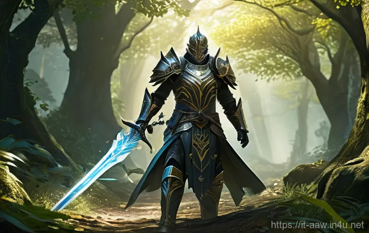 아키에이지 상위 콘텐츠 공략 - **Dynamic Combat Encounter:**
    "A highly detailed, cinematic fantasy image capturing a pivotal mo...