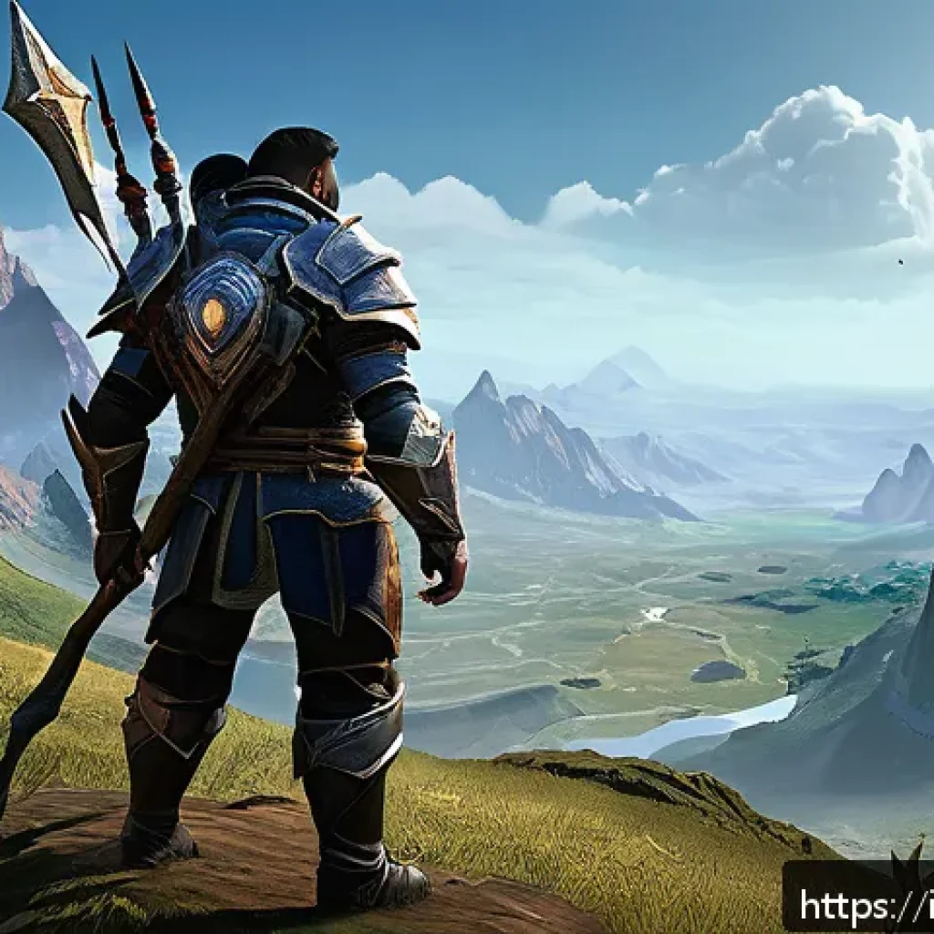 아키에이지 희귀 광석 위치 - A detailed fantasy landscape showcasing the remote borderlands between Nuia and Haranya in ArcheAge....