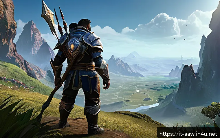 아키에이지 희귀 광석 위치 - A detailed fantasy landscape showcasing the remote borderlands between Nuia and Haranya in ArcheAge....