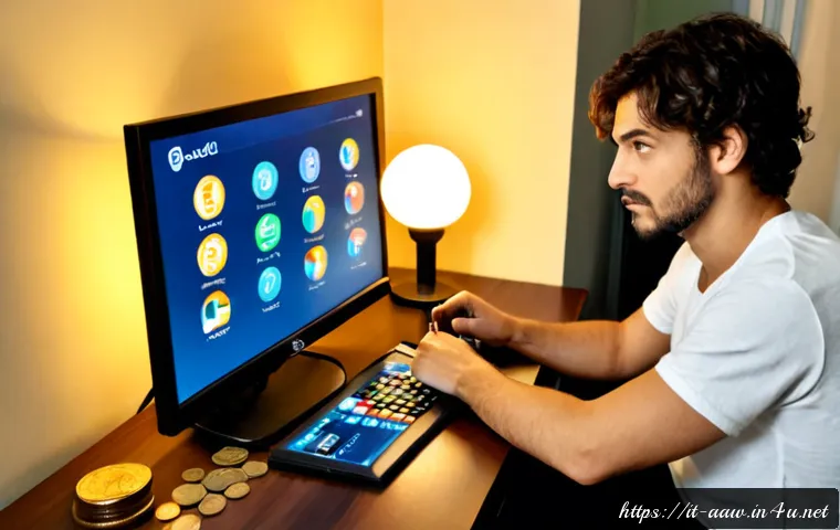 Home 17 아키에이지 직업 변경 비용 - Photorealistic Italian gamer at a clean home desk comparing a fantasy character class-change screen ...